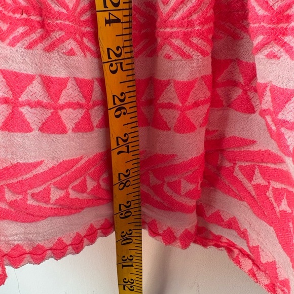 The Devotion Twins Anthropologie Ella Pink Embroidered Boho Tunic Dress XS P EUC - Picture 8 of 9